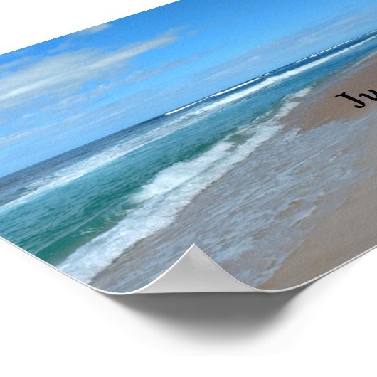 Vertraue einfach Gott! Poster (Ecke)