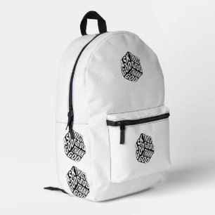 Vertraue Gott, Bitte Gott, Danke Gott. Bedruckter Rucksack