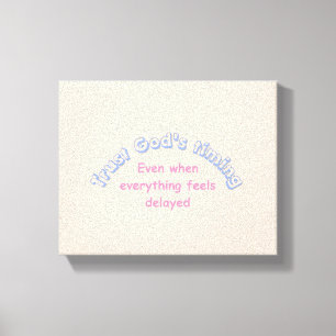 Vertraue Gott.... Christliche Typografie glaubensb Leinwanddruck