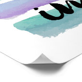 Vertraue Gott, der Christlich Inspiriere Poster (Ecke)