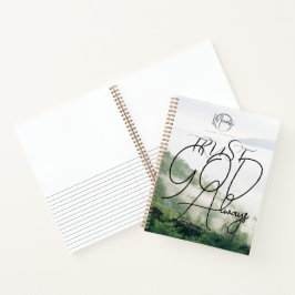 Vertraue Gott immer SpiralNotebook Notizblock
