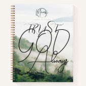 Vertraue Gott immer SpiralNotebook Notizblock (Vorderseite)