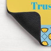 Vertraue Gott Mousepad (Ecke)