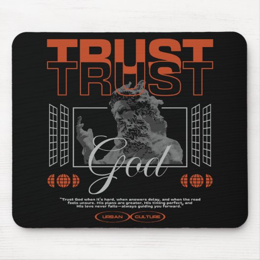 Vertraue Gott Mousepad (Vorne)
