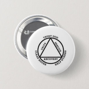 Vertraue Gott, Ordne Dein Leben, Hilf Anderen (Abz Button