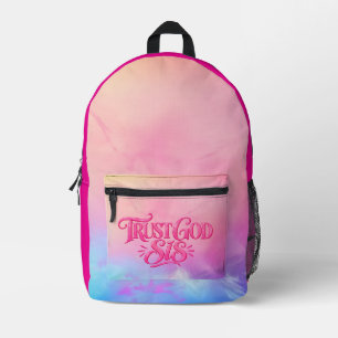 Vertraue Gott Schwester Bedruckter Rucksack