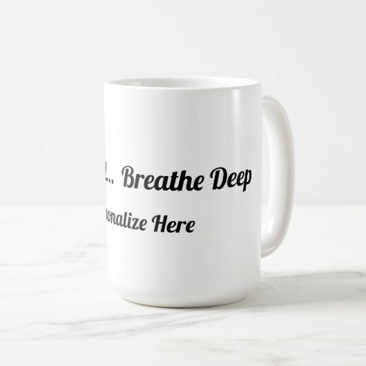 Vertraue Gott Tasse (VorderseiteRechts)