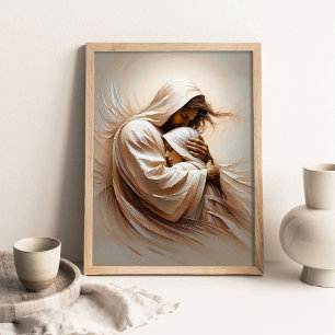 Vertraue Ihm, Christliche Kunst, Jesus Christus un Poster