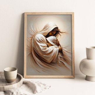 Vertraue Ihm, Christliche Kunst, Jesus Christus un Poster