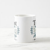 Vertraue immer auf Gottes Zeitplan Glaube Devotion Kaffeetasse (Mittel)