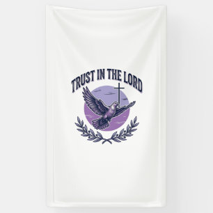 Vertraue in den Herrn Taube Christliches T-Shirt-D Banner