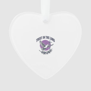 Vertraue in den Herrn Taube Christliches T-Shirt-D Ornament