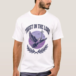 Vertraue in den Herrn Taube Christliches T-Shirt-D T-Shirt