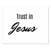 Vertraue Jesus Gummistempel (Prägung)