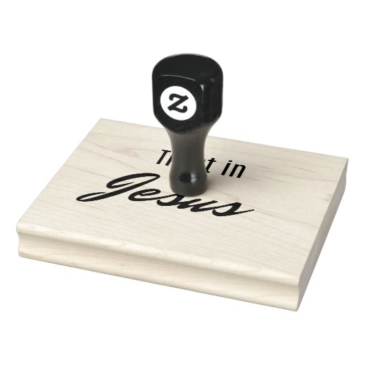 Vertraue Jesus Gummistempel (Stempel)