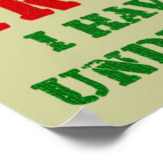 Vertraue mir - alles unter Kontrolle Poster (Ecke)