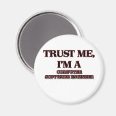 Vertraue mir, dass ich ein Computer-SOFTWARE-ENGIN Magnet (Vorderseite/Rückseite)