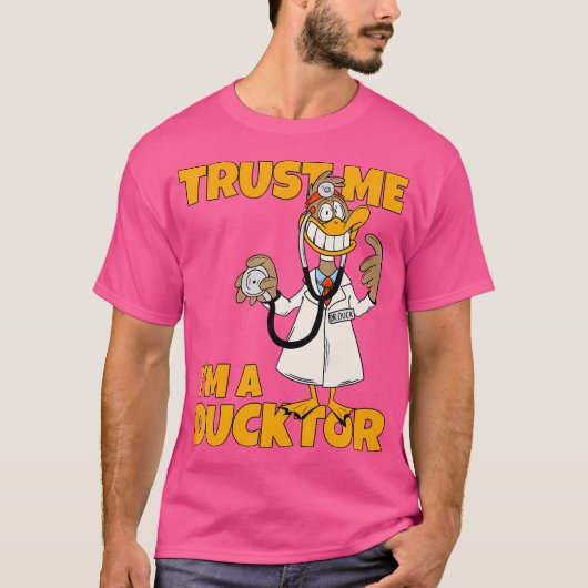 Vertraue mir, dass ich ein Ducktor Funny Cartoon D T-Shirt (Vorderseite)