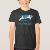 Vertraue mir, dass ich ein Einhornkatzenklumpen bi Tri-Blend Shirt (Vorderseite)