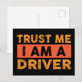 Vertraue mir, dass ich ein Fahrer bin Postkarte (Vorne/Hinten)
