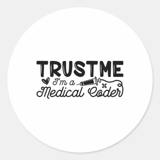 Vertraue mir, dass ich ein ICD-Programmier-Coding Runder Aufkleber (Vorderseite)