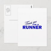 Vertraue mir, dass ich ein Runner bin Postkarte (Vorne/Hinten)