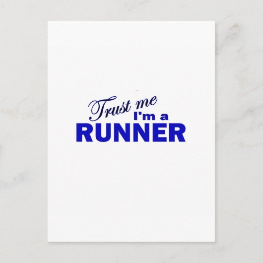 Vertraue mir, dass ich ein Runner bin Postkarte (Vorderseite)