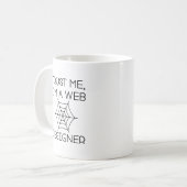 Vertraue mir, dass ich ein Web-Designer bin Kaffeetasse (Vorderseite Links)