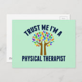 Vertraue mir, dass ich Physiktherapeutin bin Postkarte (Vorne/Hinten)