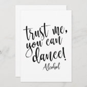Vertraue mir, du kannst erschwingliches Hochzeitsz Einladung (Vorne/Hinten)