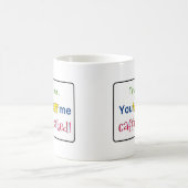 'Vertraue mir, du Will mich koffeiniert' Kaffeetasse (Mittel)