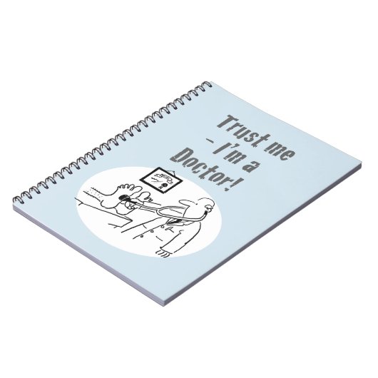 "Vertraue mir - ich bin Arzt". Erstaunlicher Carto Notizblock (Linke Seite)
