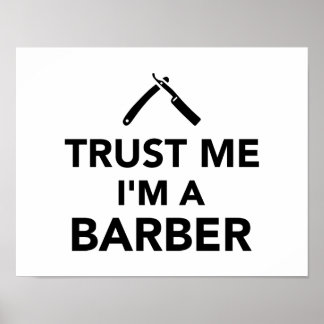 Vertraue mir, ich bin Barber Poster