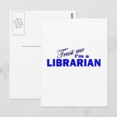 Vertraue mir, ich bin Bibliothekar Postkarte (Vorne/Hinten)