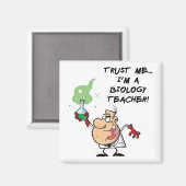 Vertraue mir... Ich bin Biologielehrer Magnet (Vorderseite/Rückseite)