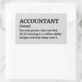 Vertraue mir, ich bin Buchhalter - Funny Definitio Rechteckiger Aufkleber (Tasche)