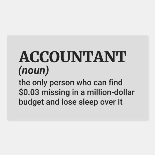 Vertraue mir, ich bin Buchhalter - Funny Definitio Rechteckiger Aufkleber (Vorderseite)