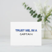 Vertraue mir, ich bin Captain Postkarte (Stehend Vorderseite)