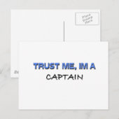 Vertraue mir, ich bin Captain Postkarte (Vorne/Hinten)