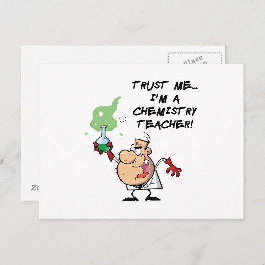 Vertraue mir... Ich bin Chemielehrer Postkarte (Vorne/Hinten)