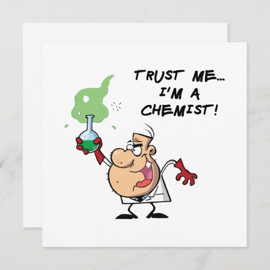 Vertraue mir, ich bin Chemist Einladung (Vorne/Hinten)