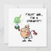 Vertraue mir, ich bin Chemist Einladung (Vorderseite)