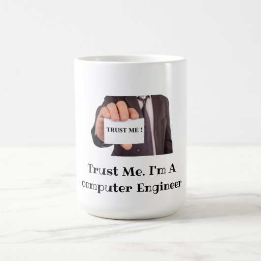 Vertraue mir. Ich bin Computeringenieur - Geek Pri Kaffeetasse (Mittel)