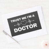 Vertraue mir, ich bin Doktor Funny Medical Doctor Rechteckiger Aufkleber (Umschlag)