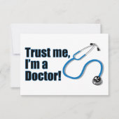 Vertraue mir, ich bin Doktorand Einladung (Vorderseite)