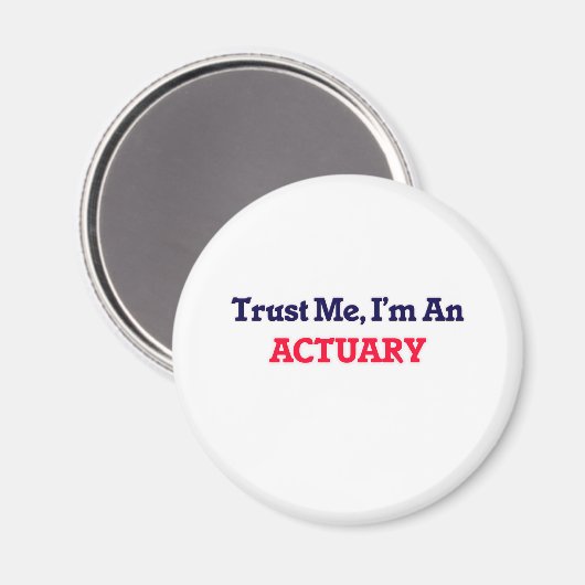 Vertraue mir, ich bin ein Aktuar Magnet (Vorderseite/Rückseite)
