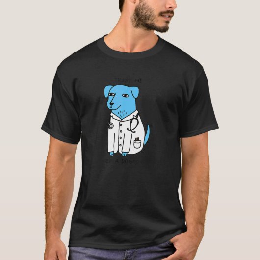 Vertraue mir, ich bin ein blauer Hund T-Shirt (Vorderseite)