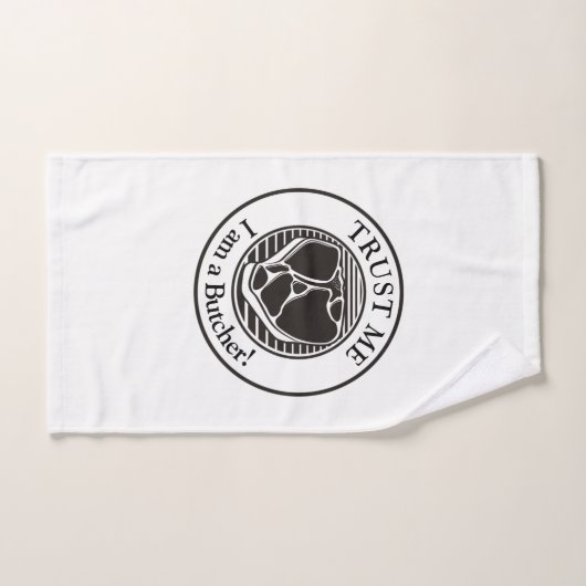 Vertraue mir, ich bin ein Butcher-T-Bone Badhandtuch Set (Handtuch)