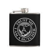 Vertraue mir, ich bin ein Butcher-T-Bone Flachmann (Vorderseite)
