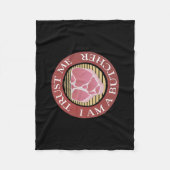 Vertraue mir, ich bin ein Butcher-T-Bone Fleecedecke (Vorderseite)